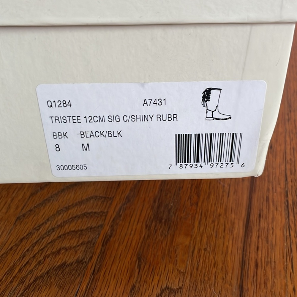 Coach Women's Tristee Black Rain Boots - Picture 3 of 10
